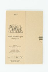 SMLT SMLT Papierblok A5 135gr 80 vel Natuurlijk Bruin