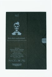 SMLT blocco carta A5 nero 165gr 30 fogli FSC disegno creativo