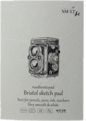 SMLT SMLT Papierblok Bristol A5 185gr 50 vel