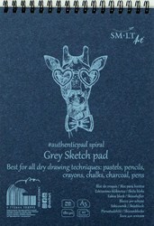 SMLT album da schizzi A5 grigio ad anelli 180gr 20 fogli carta FSC