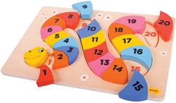 Puzzle per il conteggio dei serpenti Bigjigs