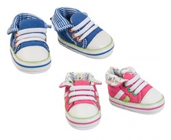 Heless scarpe per bambole sneakers blu 30-34 cm accessorio bambola