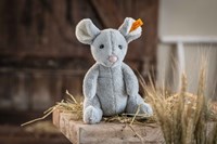 Steiff topo peluche Cheesy grigio chiaro - peluche 19 cm - certificato CE-2