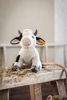 Steiff peluche mucca Cobb bianca 24 cm - morbida mucca peluche-2