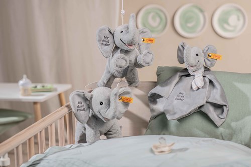 Steiff peluche giocattolo My first Steiff Ellie elefante grigio chiaro 24 cm-2