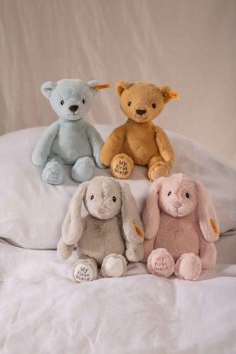 Steiff peluche morbido My first Steiff Hoppie coniglio grigio chiaro 26 cm-2