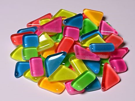 Colourful Mosaics giocattolo mosaico Soft Glass Glow in the Dark 100 g