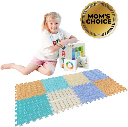 Ortoto Tappetini Puzzle Sensoriali per Massaggi Erba scatola 8 pezzi-2