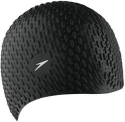 Speedo cuffia da nuoto Bubble Cap nera - accessorio nuoto silicone adulti