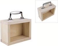 Hobbygroep salvadanaio valigia legno vetro acrilico 18x8x13 cm decorazione