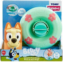 Moose Bluey giocattolo da bagno spruzza e galleggia Bingo con ruota d'acqua