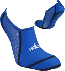 SwimTech calzini da piscina junior blu con grip in silicone per piscina