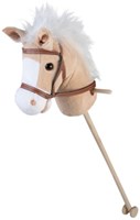 Houten Stokpaardje Beige - 95cm