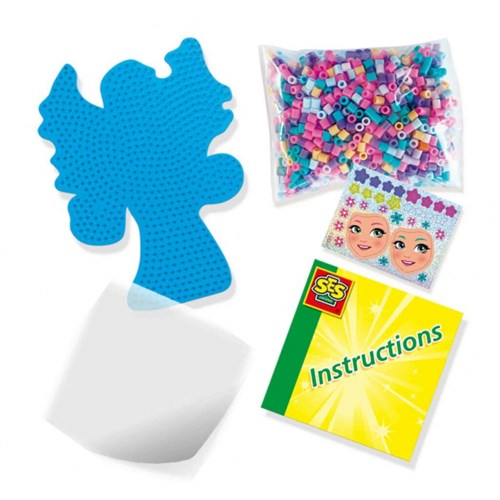 Ses perline da stirare fatine - set creativo con 1200 perline e adesivi-2