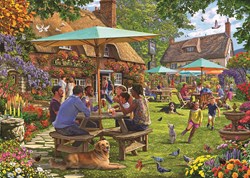 Jumbo puzzle Falcon 1000 pezzi - puzzle giardino pub colorato