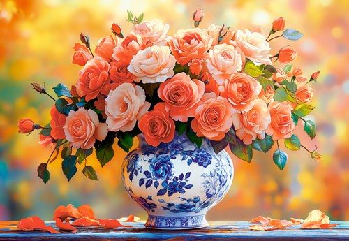 Castorland puzzle rose estive 1500 pezzi puzzle adulti