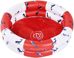 Swim Essentials piscina gonfiabile per bambini balena rosso-bianco 60 cm giardino