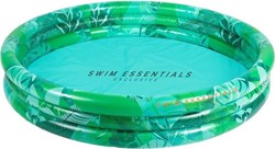 Swim Essentials piscina gonfiabile per bambini Tropical verde 3 anelli - 150 cm