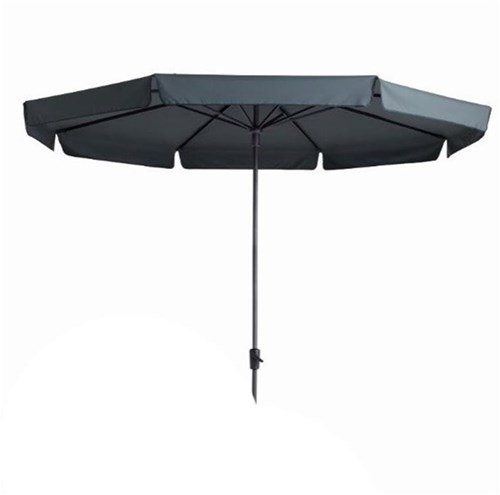 Madison ombrellone da giardino Syros rotondo 350cm grigio protezione UV idrorepellente