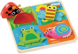 Tidlo Puzzle Tattile Insetti - Giocattolo Educativo in Legno