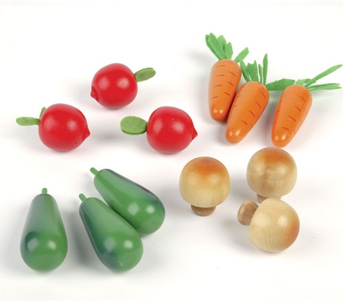 Tidlo set di verdure invernali in legno - gioco educativo di ruolo