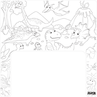 Matta tovaglietta da colorare dinosauro silicone per seggiolone Ikea Antilop