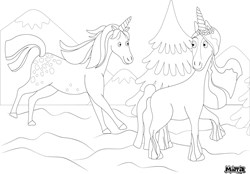 Matta Kids tovaglietta unicorno - disegno riutilizzabile e tappetino cancellabile