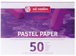 Talens carta per pastelli A4 90 g 50 fogli carta da disegno per pastelli