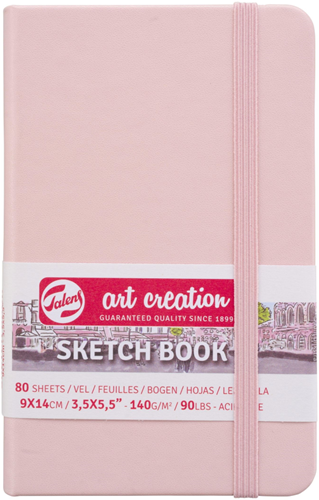 Talens album da disegno rosa 9x14 cm 140gr 80 fogli per bambini