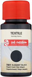 Talens vernice per tessuti 50 ml nero elegante pittura tessile