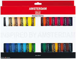 Bruynzeel set di colori acrilici - Amsterdam Standard Series 24 colori 20 ml