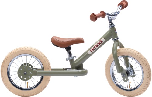 Trybike loopfiets 2 in 1 Steel - vintage groen