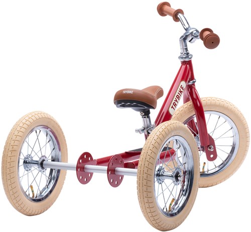 Trybike bicicletta senza pedali 2-in-1 Steel - bici bambini rosso vintage-3