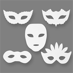 TeACH Me maschere teatrali in cartone divertimento creativo 16 pezzi