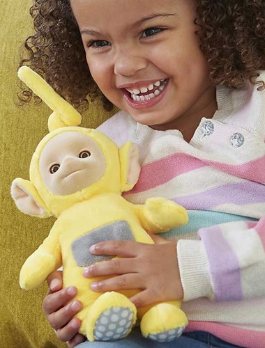Teletubbies peluche Laa-Laa giocattolo parlante morbido giallo-3
