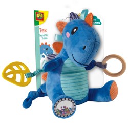 Ses peluche dinosauro Tex - giocattolo sensoriale T-rex per bebè