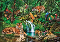 Clementoni puzzle animali della giungla - 300 pezzi - puzzle colorato
