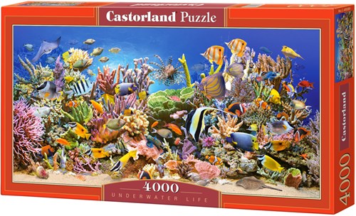 Castorland puzzle vita sottomarina - puzzle 4000 pezzi animali-2