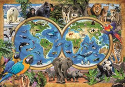 Clementoni puzzle mondo animale - 300 pezzi - gioco educativo