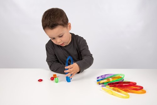 TickiT set pinza giocattolo - Translucent Colour Tweezers - gioco educativo-3