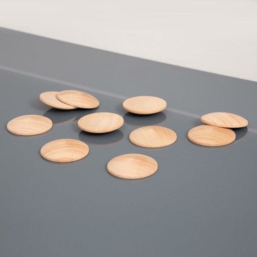 TickiT dischi di legno giocattolo - set da 10 gioco aperto-2