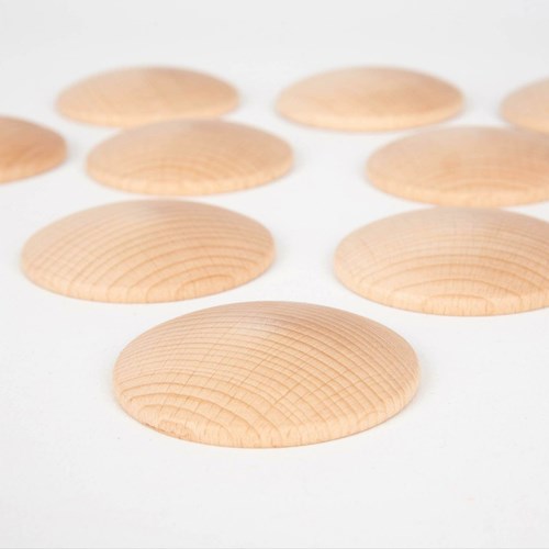 TickiT dischi di legno giocattolo - set da 10 gioco aperto-3
