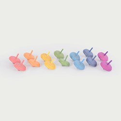 TickiT giocattolo in legno trottole arcobaleno - gioco educativo