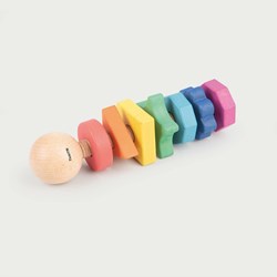 TickiT giocattolo in legno Rainbow Wooden Shape Twister educativo