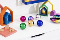 TickiT giocattolo sensoriale sfere misteriose riflettenti multicolore-2