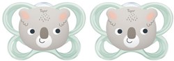 Tigex succhietto silicone neonato 6-18 mesi koala castoro set 2 pezzi