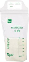 Tigex sacchetti per la conservazione del latte materno 180ml - 20 pezzi - senza BPA e a prova di perdita