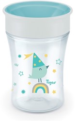 Tigex bicchiere 360 gradi bianco 250ml per bambini piccoli