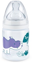 Tigex biberon Transition+ 150ml con design ippopotamo per 0-6 mesi