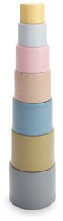 Dantoy torre impilabile BIOplastic rosa giocattolo sostenibile 7 pezzi